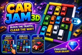 Car Jam 3D | Complete Game Template