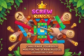 Screw Kings – Wood Nuts & Bolts Puzzle