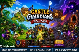 Caste Guardians: Wave Wars – Buy Unity Source Code | 2D Tower Defense & Merge Strategy Game