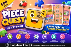 Piece Quest – Unity Puzzle Game Template with 500 Levels