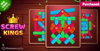 Screw Kings – Wood Nuts & Bolts Puzzle