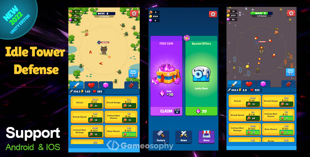 Idle Tower Defense Best Unity Assets