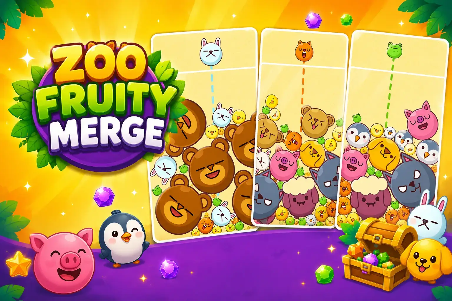 Zoo Fruity Merge | Unity Assets