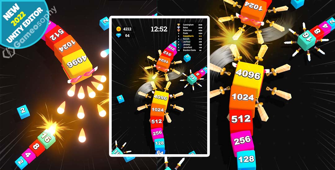 Jelly Cube Run 2048 - Unity Game